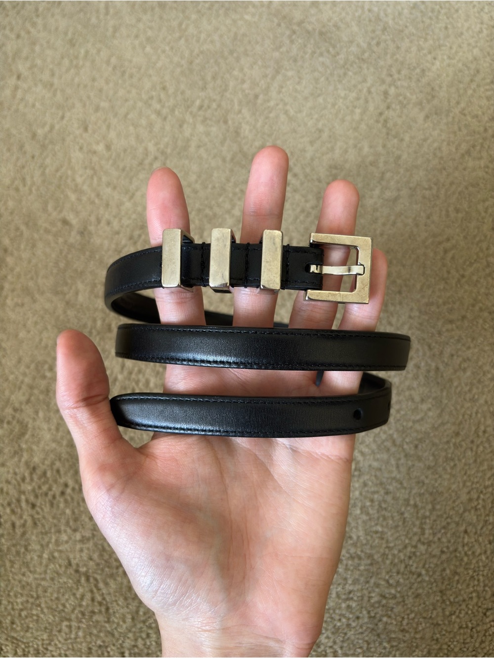 Saint Laurent SS13 3 Passant Belt